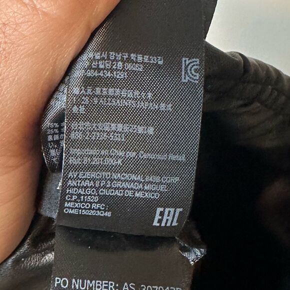 ALLSAINTS Cora Cycling Shorts Leather Raw Hem Sz 0 - Picture 6 of 6